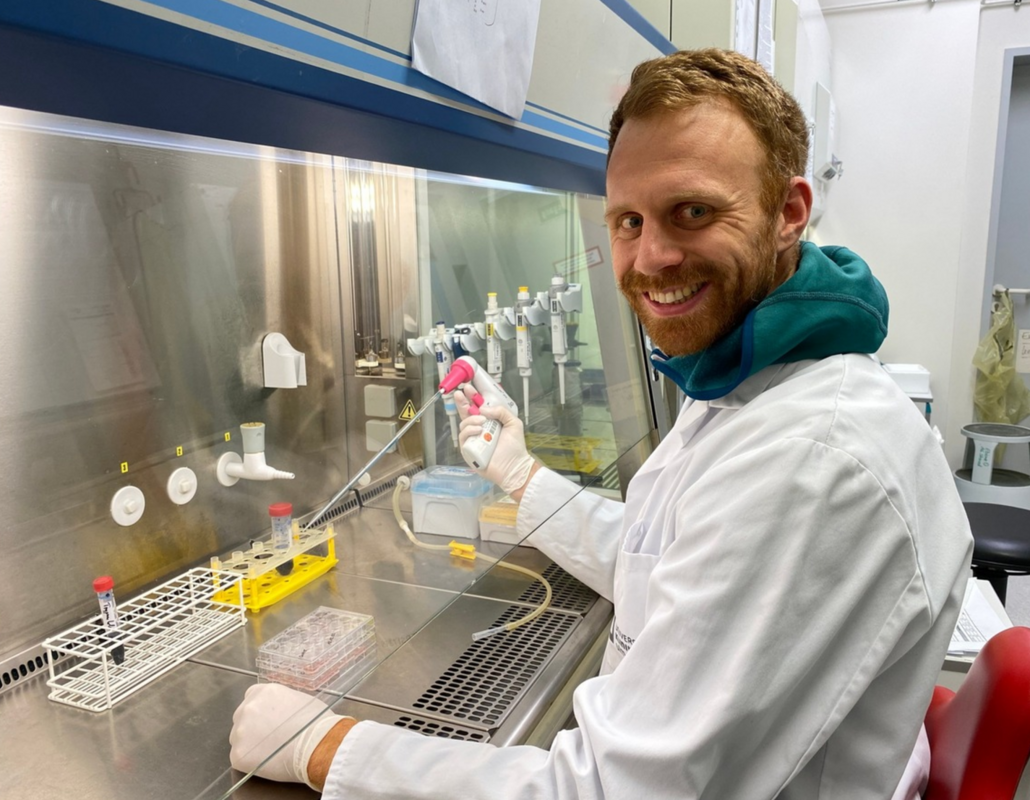 Markus Breunig, pipetting