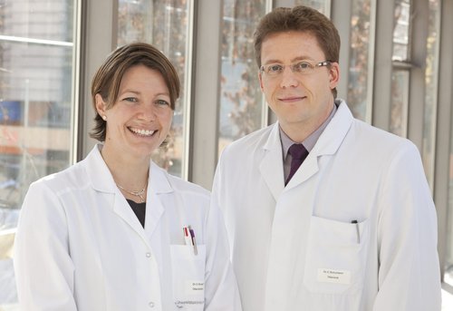 Dr. Kropf-Sanchen und PD Dr. Schumann (Foto: UK Ulm).
