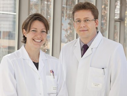 Dr. Kropf-Sanchen und PD Dr. Schumann (Foto: UK Ulm).